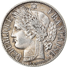 Coin, France, Cérès, Franc, 1887, Paris, EF(40-45), Silver, KM:822.1