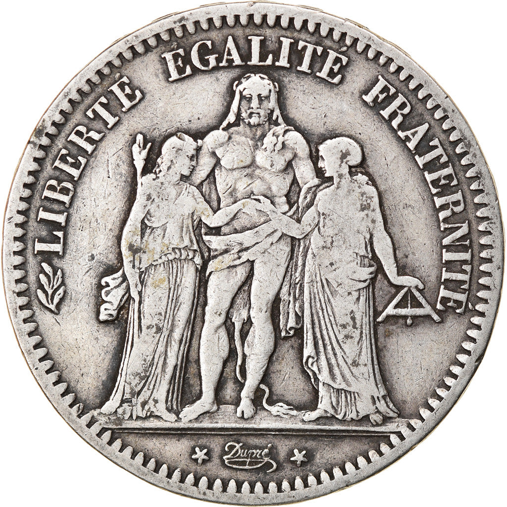 Monnaie, France, Hercule, 5 Francs, 1848, Paris, TB+, Argent, Gadoury:683