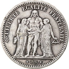 Monnaie, France, Hercule, 5 Francs, 1848, Paris, TB+, Argent, Gadoury:683