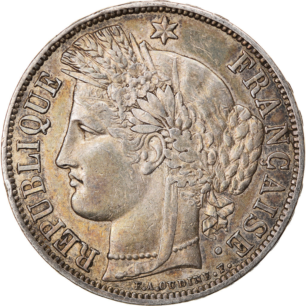 Coin, France, Cérès, 5 Francs, 1850, Paris, AU(50-53), Silver, KM:761.1