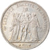 Coin, France, Hercule, 5 Francs, 1877, Bordeaux, EF(40-45), Silver, KM:820.2