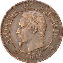FRANCE, Napoléon III, 10 Centimes, 1856, Lille, KM #771.7, EF(40-45), Bronze, G.