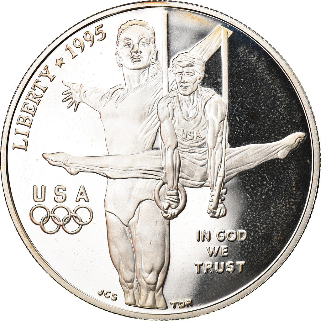Coin, United States, Dollar, 1995, U.S. Mint, Philadelphia, MS(63), Silver
