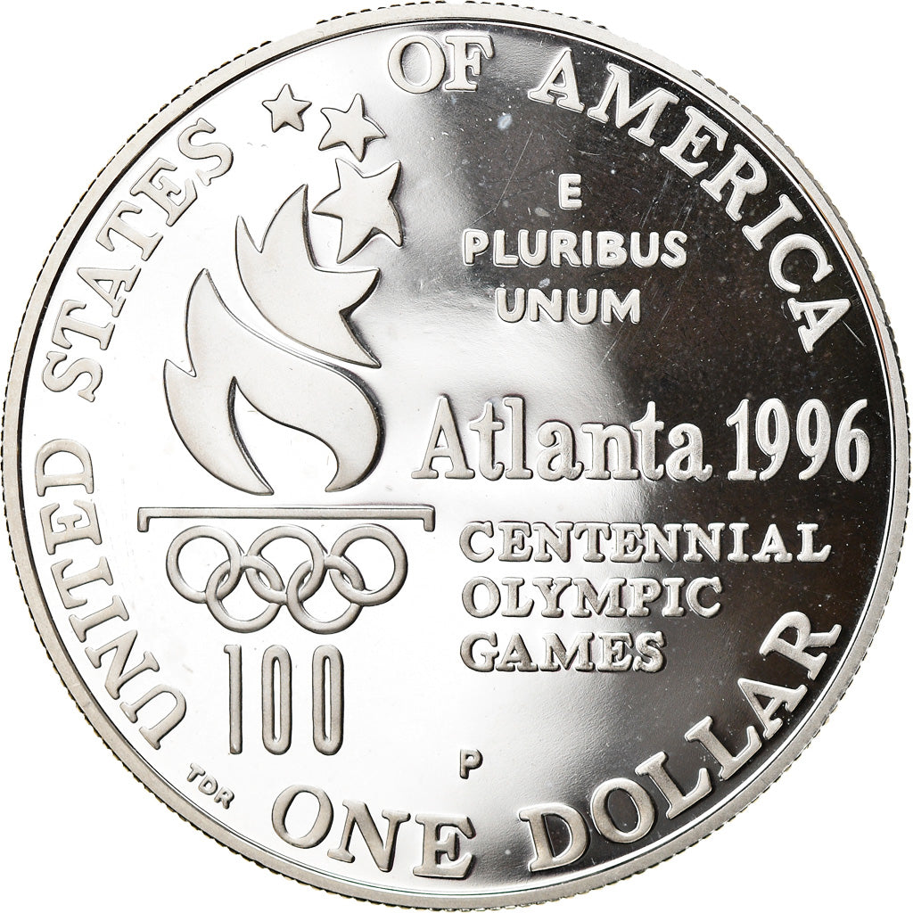 Coin, United States, Atlanta, Dollar, 1996, U.S. Mint, Philadelphia, MS(63)