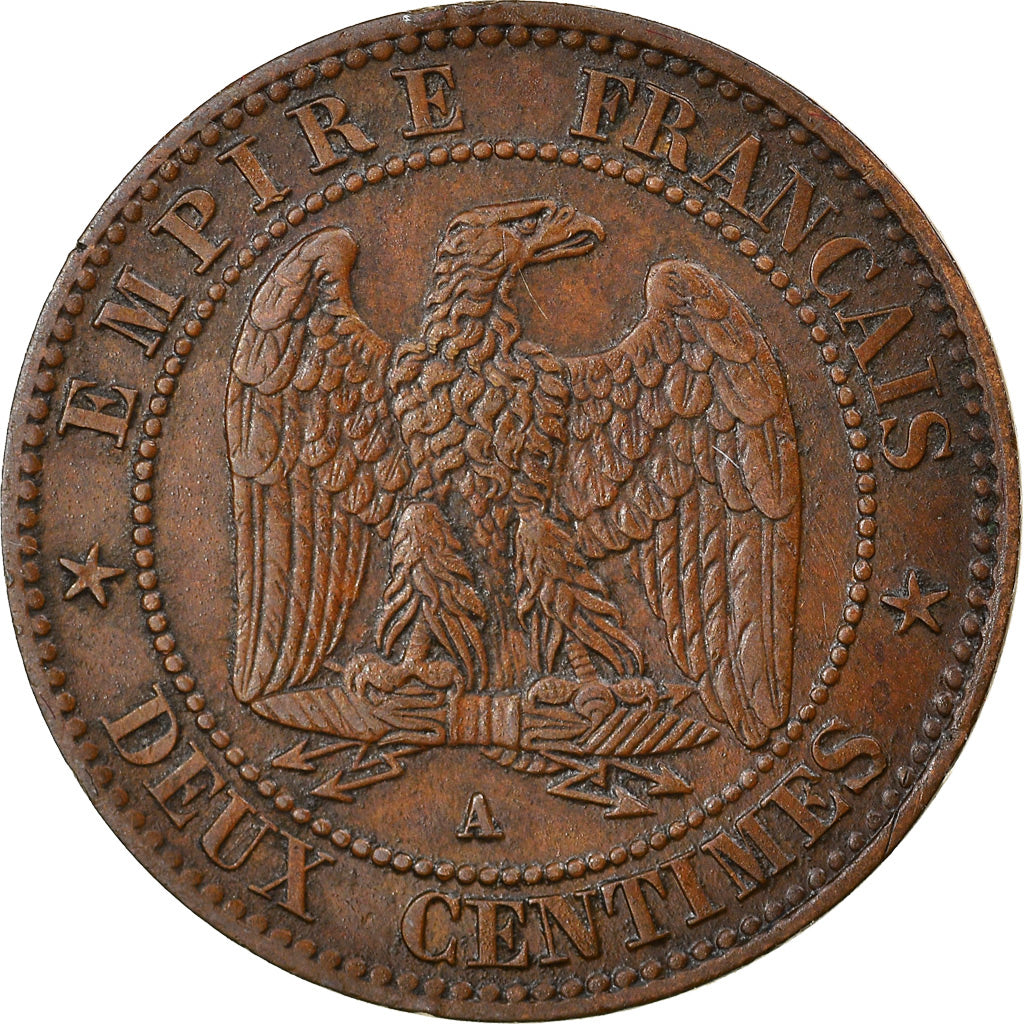 Coin, France, Napoleon III, Napoléon III, 2 Centimes, 1861, Paris, EF(40-45)