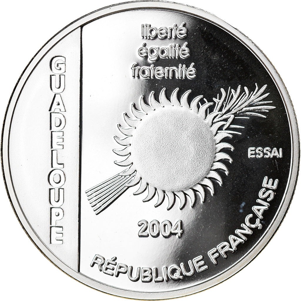 Moneta, Guadalupe, 1-1/2 Euro, 2004, ESSAI, SPL+, Argento
