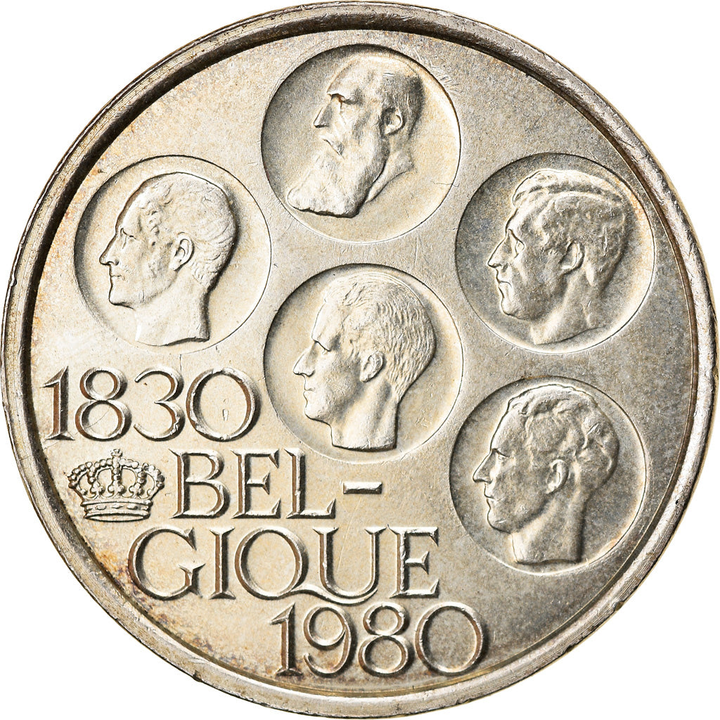 Coin, Belgium, 500 Francs, 500 Frank, 1980, Brussels, EF(40-45), Silver Clad