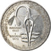 Coin, West African States, 500 Francs, 1972, MS(63), Silver, KM:7