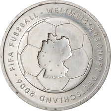 GERMANY - FEDERAL REPUBLIC, 10 Euro, fifa 2006, 2003, Hambourg, MS(63), Silver