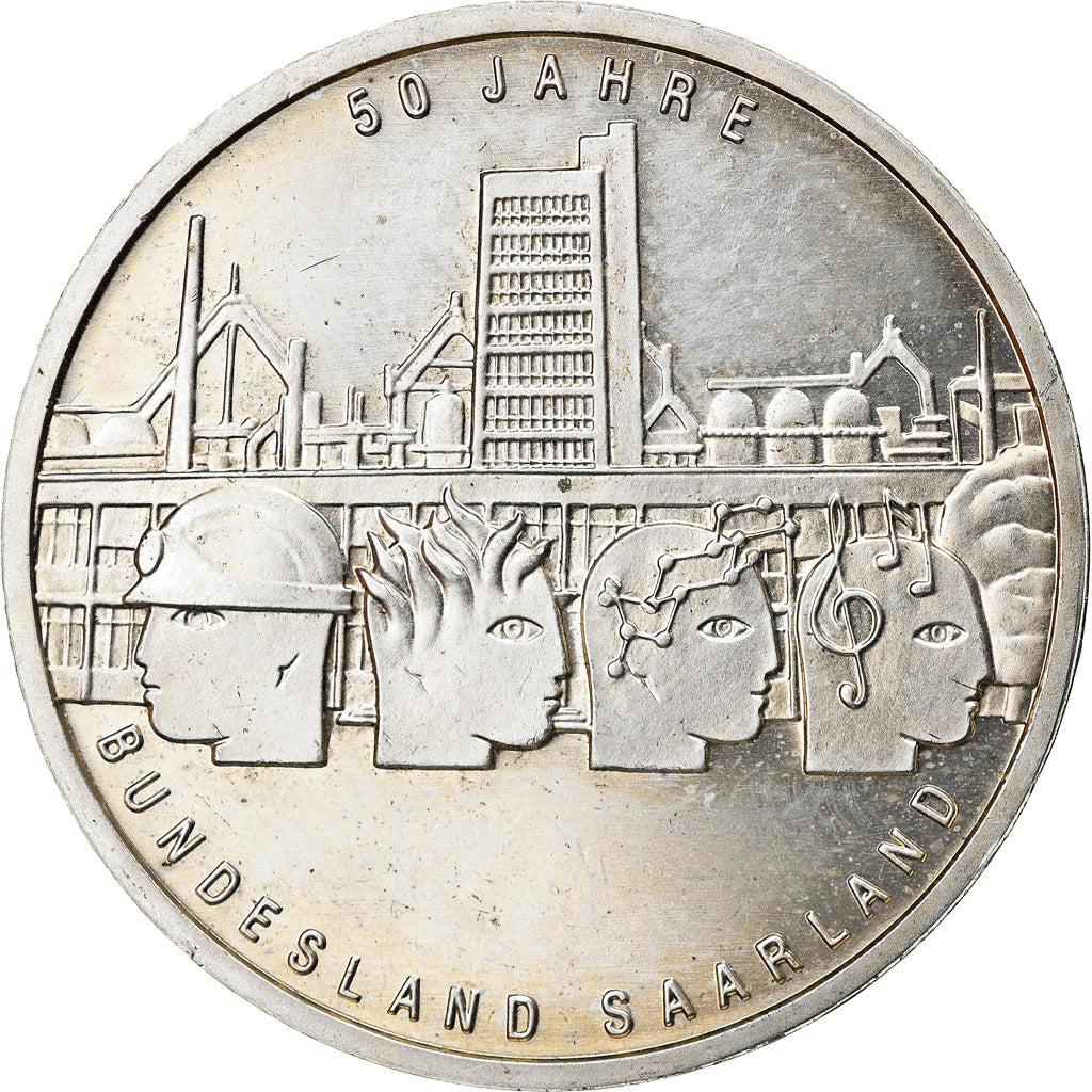 GERMANIA - REPUBBLICA FEDERALE, 10 Euro, 2007, Karlsruhe, Proof, SPL, Argento