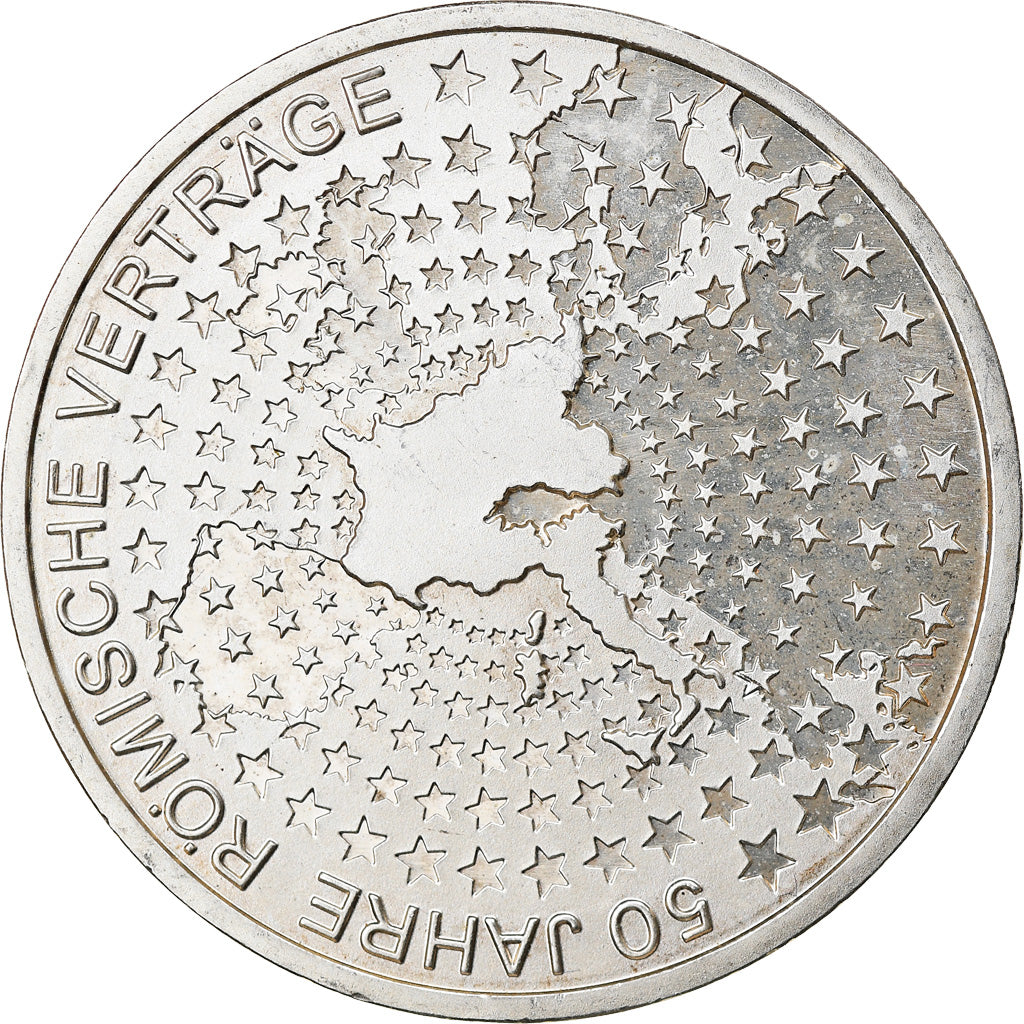 GERMANIA - REPUBBLICA FEDERALE, 10 Euro, 2007, Stuttgart, SPL, Argento, KM:264