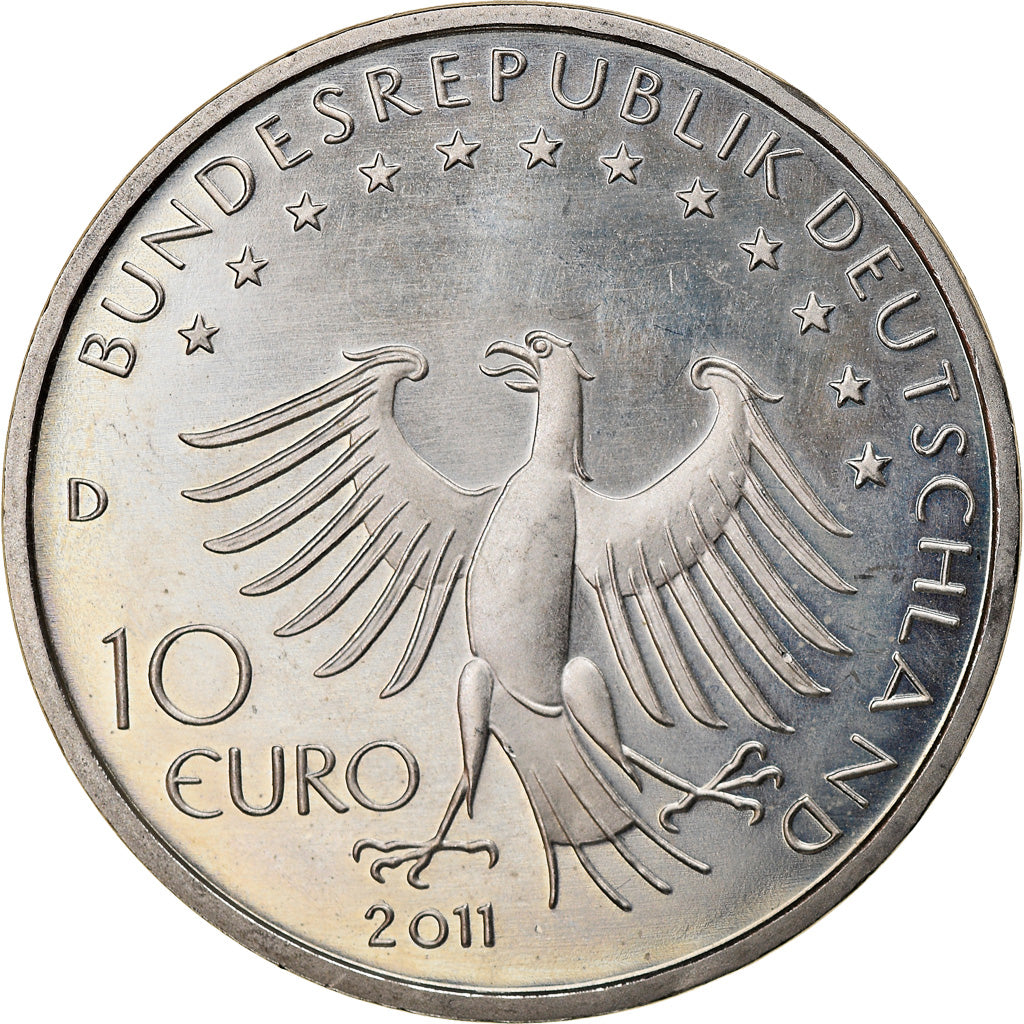 République fédérale allemande, 10 Euro, 2011, Munich, SPL, Copper-nickel