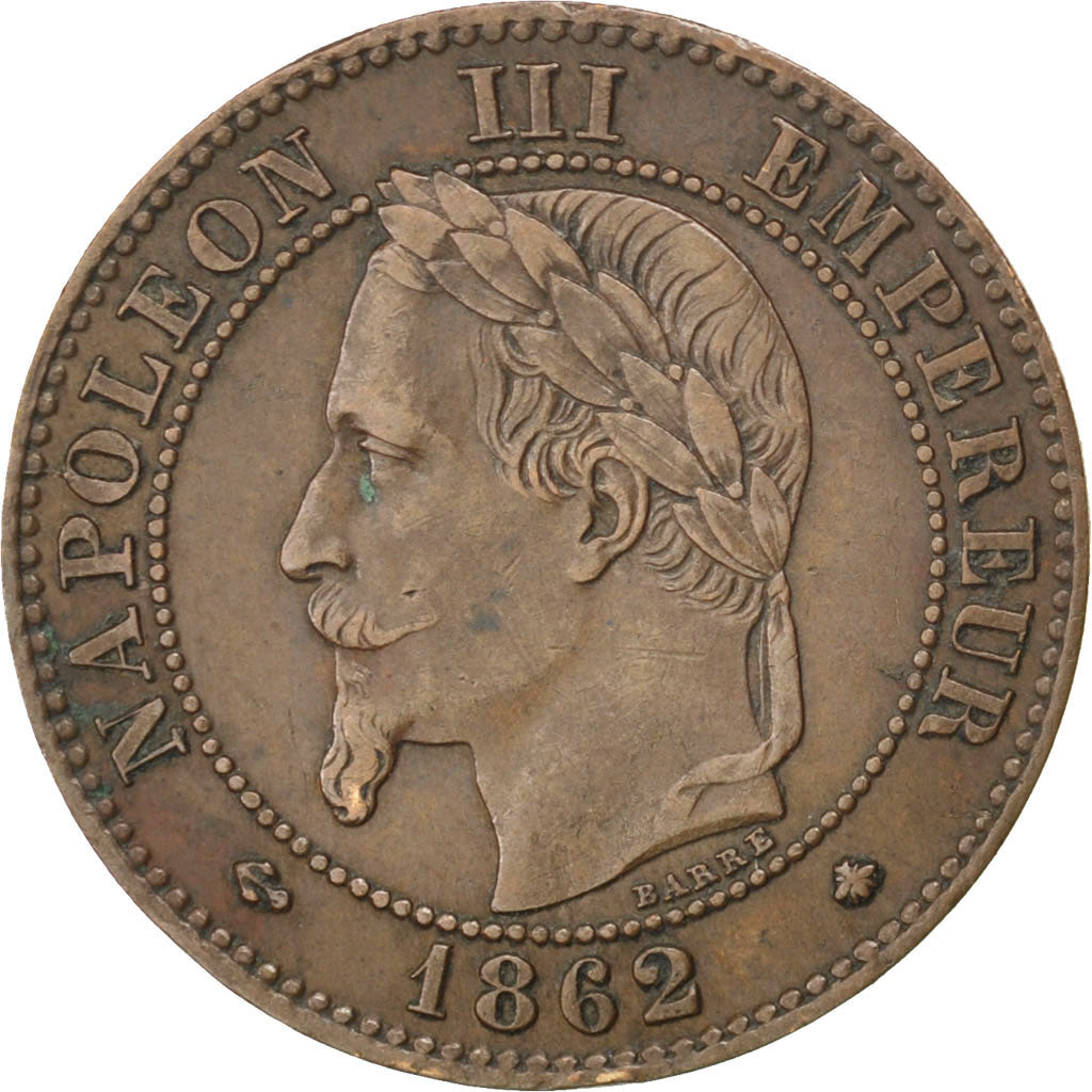 Moneta, Francja, Napoleon III, Napoléon III, 2 Centimes, 1862, Paris