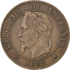 Moneta, Francja, Napoleon III, Napoléon III, 2 Centimes, 1862, Paris