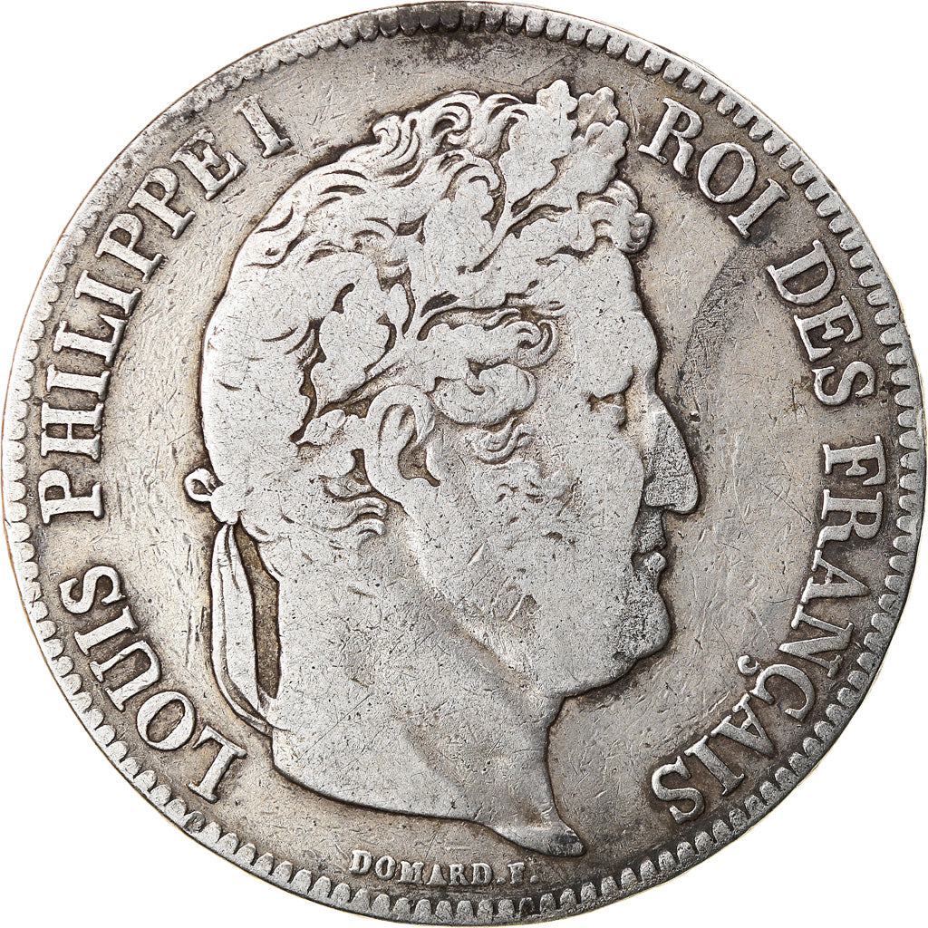 Monnaie, France, Louis-Philippe, 5 Francs, 1836, Lille, TB, Argent, Gadoury:678
