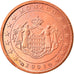 Monaco, Euro Cent, 2001, Paris, MS(63), Copper Plated Steel, KM:167