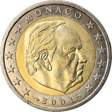 Monaco, 2 Euro, 2001, UNZ, Bi-Metallic, KM:186
