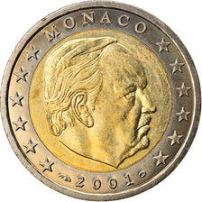 Monaco, 2 Euro, 2001, MS(63), Bi-Metallic, KM:186