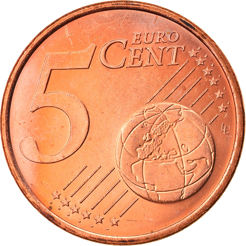 Monaco, 5 Euro Cent, 2001, Paris, MS(63), Copper Plated Steel, KM:169