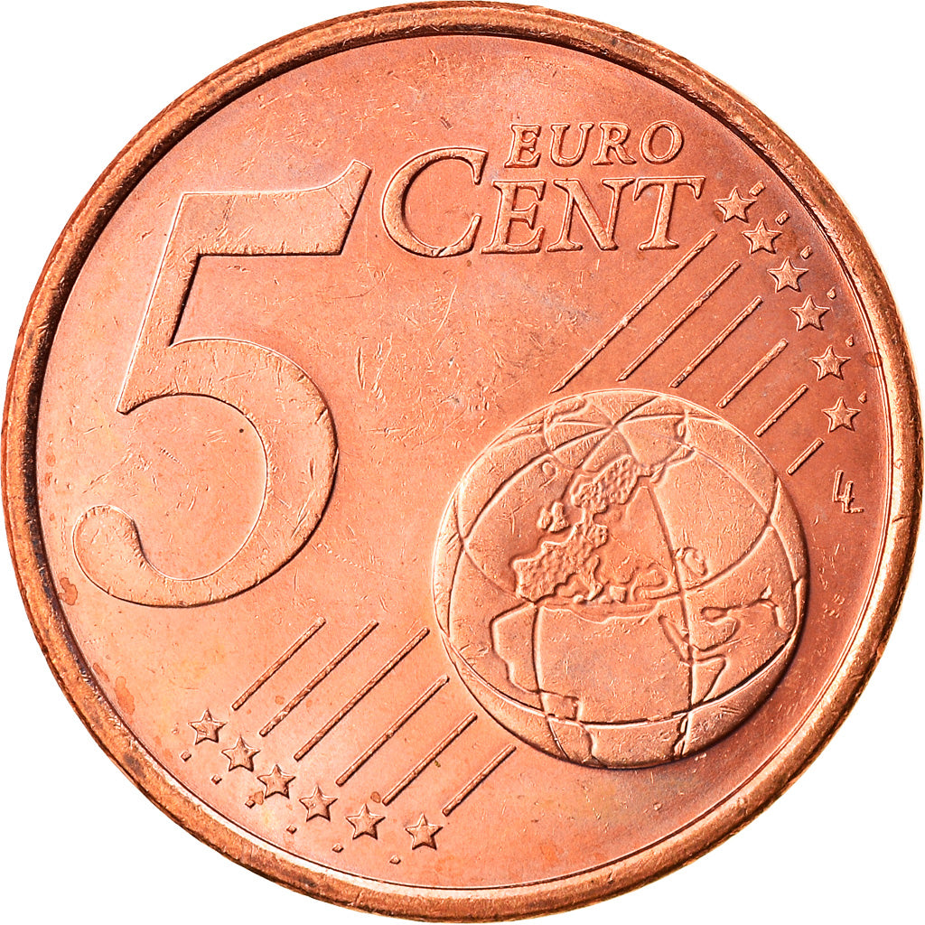 Monaco, 5 Euro Cent, 2001, Paris, MS(63), Copper Plated Steel, KM:169