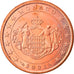 Monaco, 5 Euro Cent, 2001, Paris, MS(63), Copper Plated Steel, KM:169