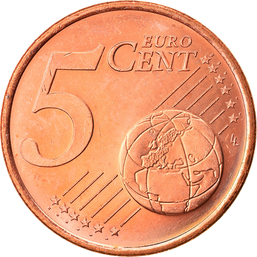 Monaco, 5 Euro Cent, 2001, Paris, MS(63), Copper Plated Steel, KM:169