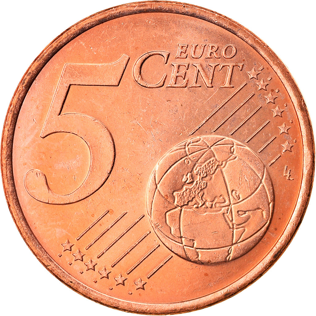 Monaco, 5 Euro Cent, 2001, Paris, MS(63), Copper Plated Steel, KM:169