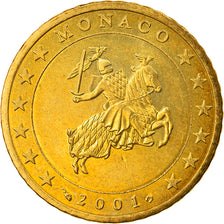 Monaco, 50 Euro Cent, 2001, SPL, Ottone, KM:172