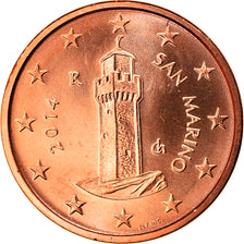 San Marino, Euro Cent, 2014, MS(65-70), Miedź platerowana stalą
