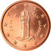 San Marino, Euro Cent, 2014, MS(65-70), Copper Plated Steel