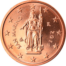 San Marino, 2 Euro Cent, 2014, MS(65-70), Copper Plated Steel