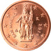 San Marino, 2 Euro Cent, 2014, MS(65-70), Copper Plated Steel