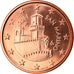 San Marino, 5 Euro Cent, 2014, MS(65-70), Copper Plated Steel