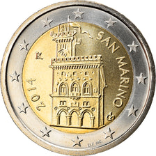 San Marino, 2 Euro, 2014, MS(65-70), Bi-Metallic