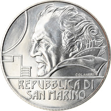 San Marino, 5 Euro, Federico Fellini, 2013, MS(65-70), Silver