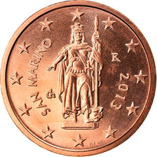 San Marino, 2 Euro Cent, 2013, MS(65-70), Copper Plated Steel