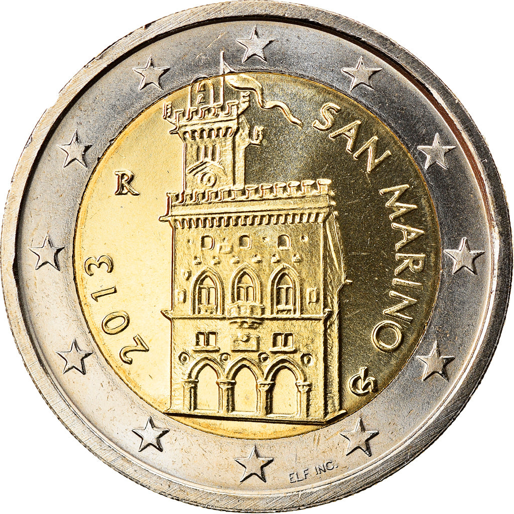 San Marino, 2 Euro, 2013, FDC, Bi-Metallic