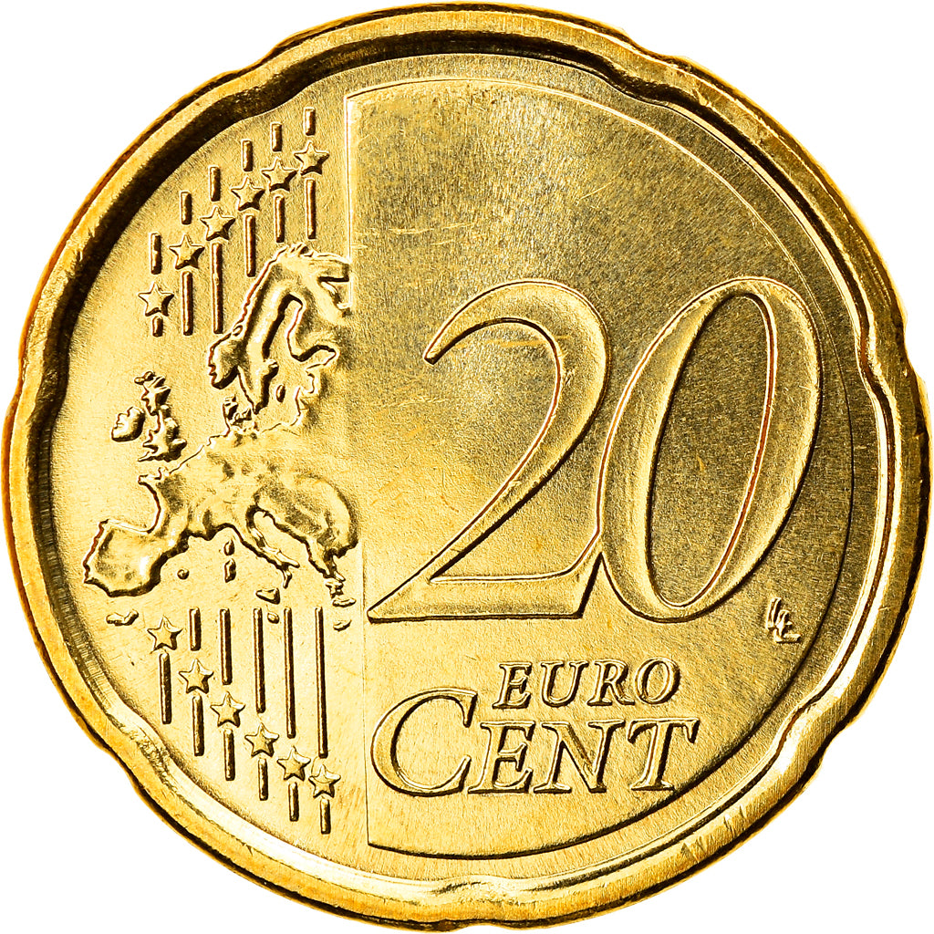 San Marino, 20 Euro Cent, 2011, MS(65-70), Brass, KM:483