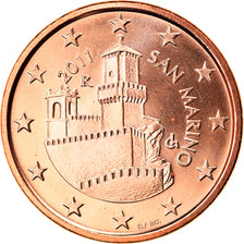 San Marino, 5 Euro Cent, 2011, MS(65-70), Copper Plated Steel, KM:442