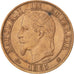 FRANCE, Napoléon III, 5 Centimes, 1865, Paris, KM #797.1, AU(50-53), Bronze, G..