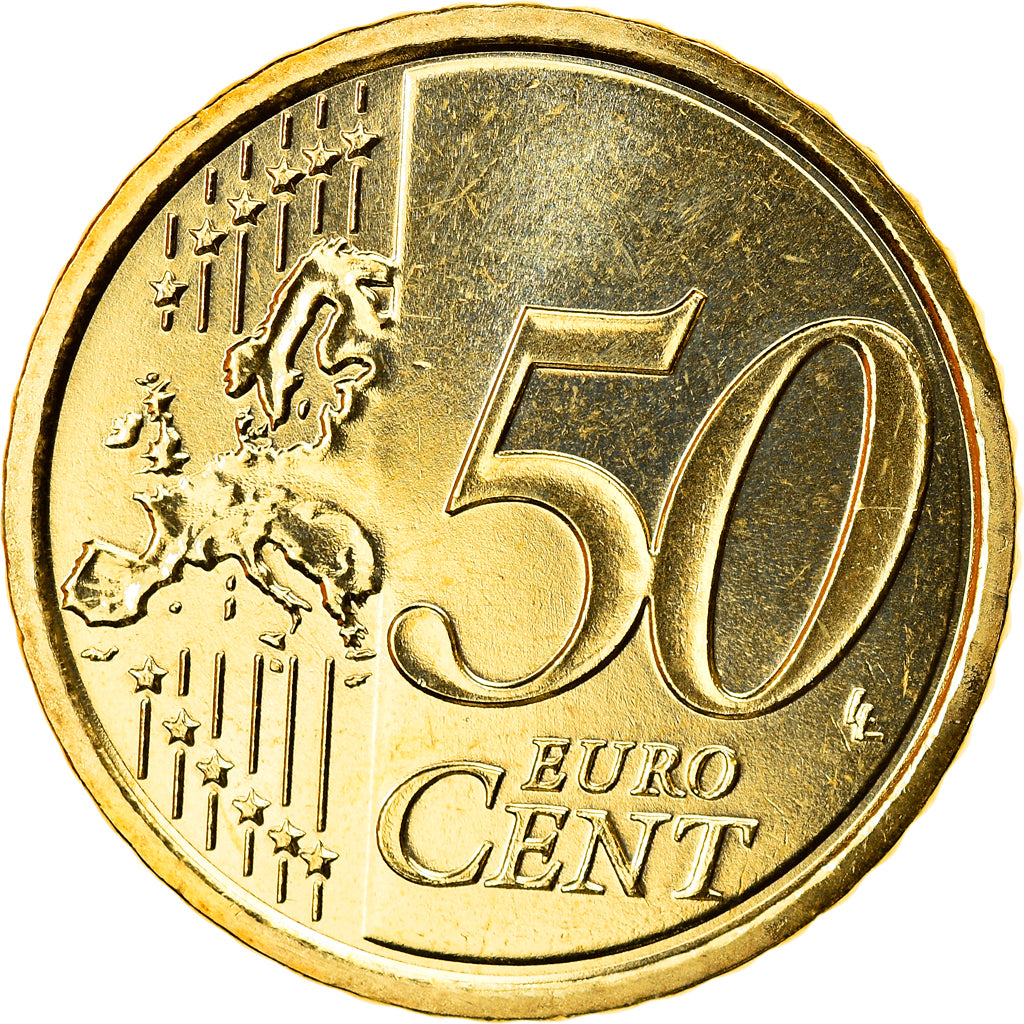 San Marino, 50 Euro Cent, 2010, Rome, MS(65-70), Brass, KM:484