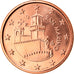 San Marino, 5 Euro Cent, 2010, Rome, STGL, Copper Plated Steel, KM:442