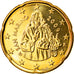 San Marino, 20 Euro Cent, 2009, Rome, MS(65-70), Brass, KM:483