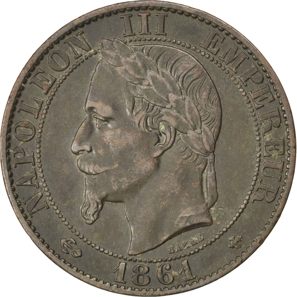 Coin, France, Napoleon III, Napoléon III, 5 Centimes, 1861, Strasbourg