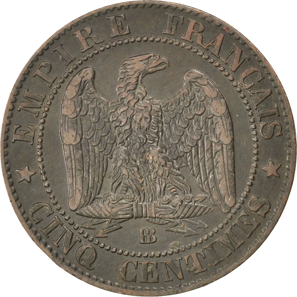 Coin, France, Napoleon III, Napoléon III, 5 Centimes, 1861, Strasbourg
