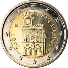 San Marino, 2 Euro, 2007, Rome, MS(65-70), Bi-Metallic, KM:447