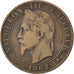 FRANCE, 5 Centimes, 1862, Strasbourg, KM #797.2, VF(20-25), Bronze, Gadoury...