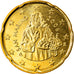 San Marino, 20 Euro Cent, 2006, Rome, MS(65-70), Brass, KM:444