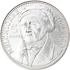 San Marino, 5 Euro, Melchiorre Delfico, 2006, Rome, MS(65-70), Silver, KM:472