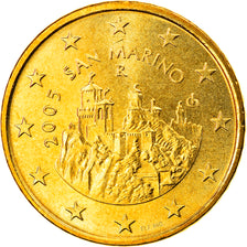 San Marino, 50 Euro Cent, 2005, Rome, MS(65-70), Brass, KM:445
